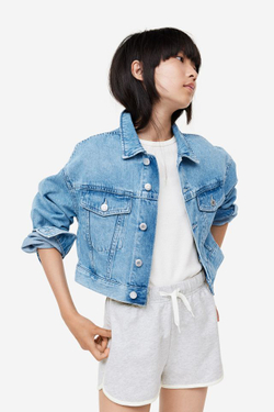 H&M Хлопковые шорты,  серый