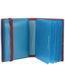 Чехол для кредитных карт Piquadro Blue Square красный телячья кожа (PP1395B2/R)