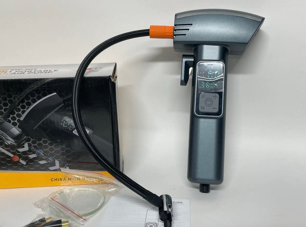 Автомобильный компрессор 6 в 1 аккумуляторный SW-201, TG (1 шт.)