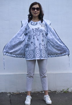 Футболка "Петроглиф", с изображением наскальных рисунков древних людей