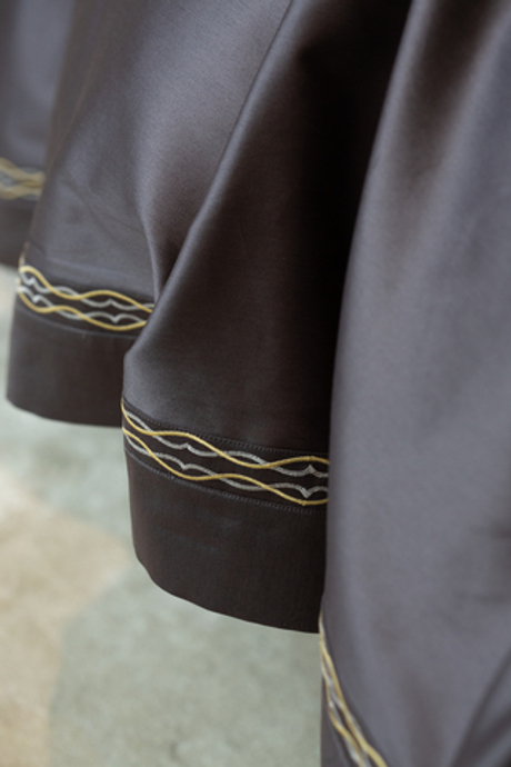 Постельное белье 2 спальное евро макси Сlaire Batiste Atelier Loire темно-серое