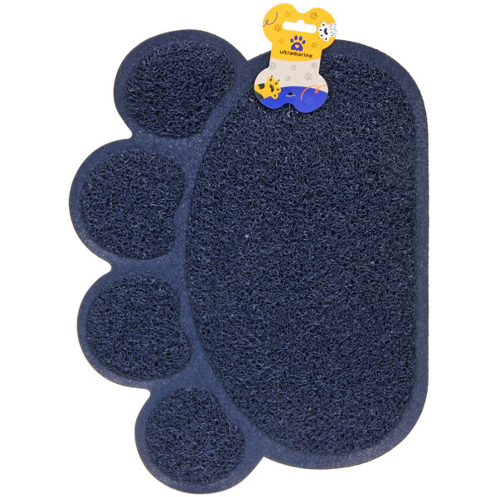 Коврик для животных «ДОНКОТТИКО», лапушка, цвет тёмно-синий, 30*40см (лейбл)