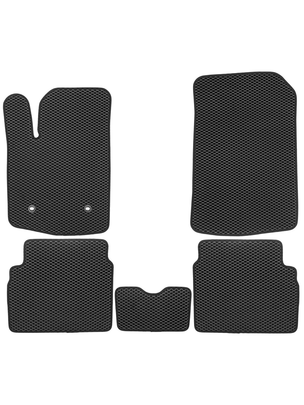 Коврики в салон для EVA CHEVROLET Aveo I, Ir 2003-2012 (черная окантовка), 5шт. EVA.B.0500801222110K