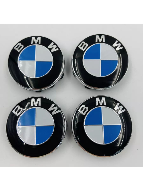 Колпачки заглушки на литые диски с эмблемой BMW 56 мм 4 шт
