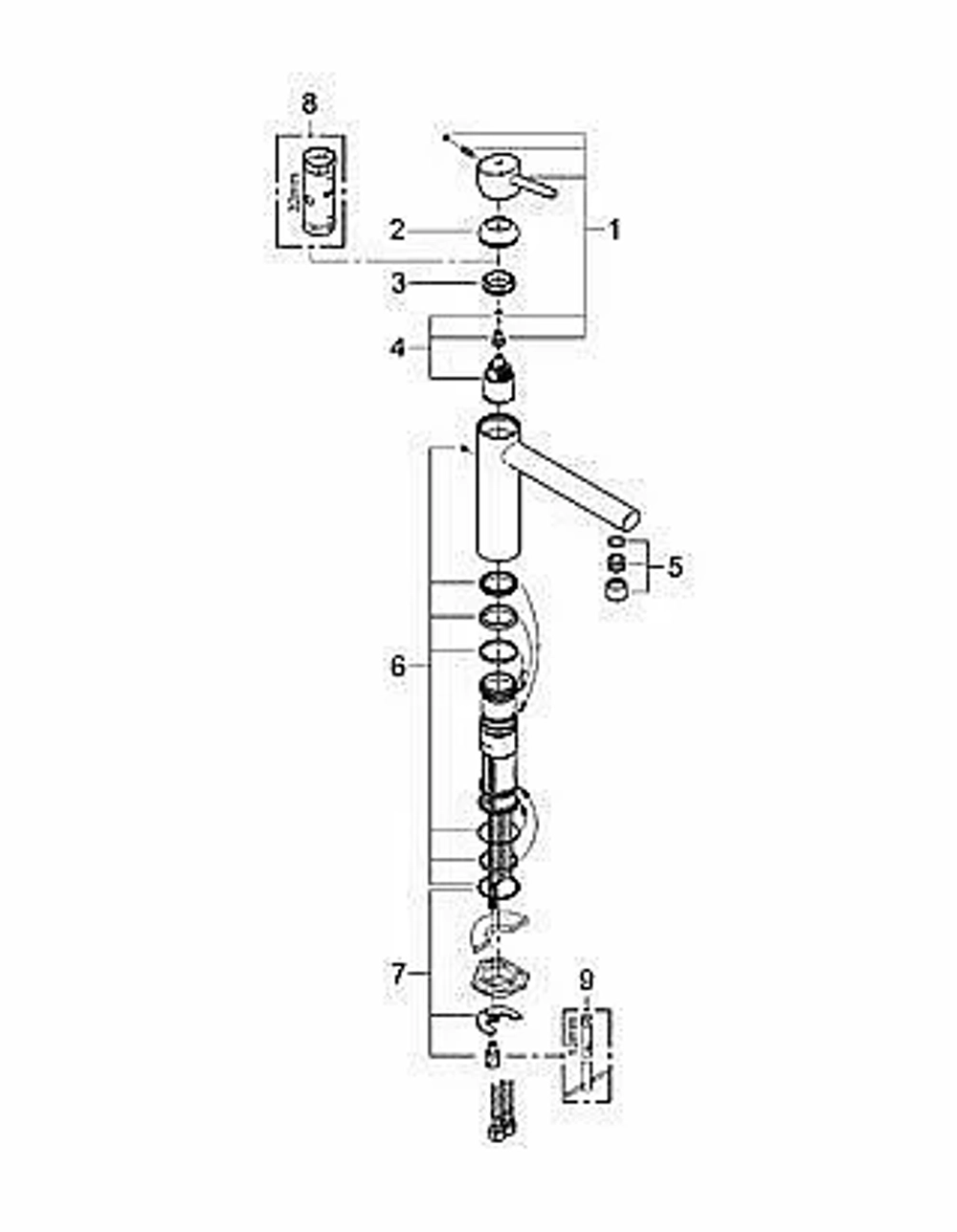 Смеситель для кухни Grohe Concetto new 31128001 хром