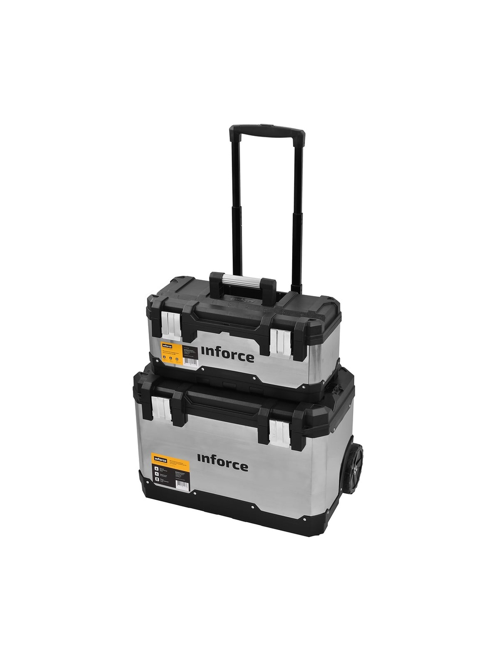 Металлопластиковый ящик для инструментов 24 на колесах Inforce 06-20-09