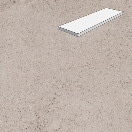 Угловая ступень лофт Lifebrick Concrete Light 600x330x40x20