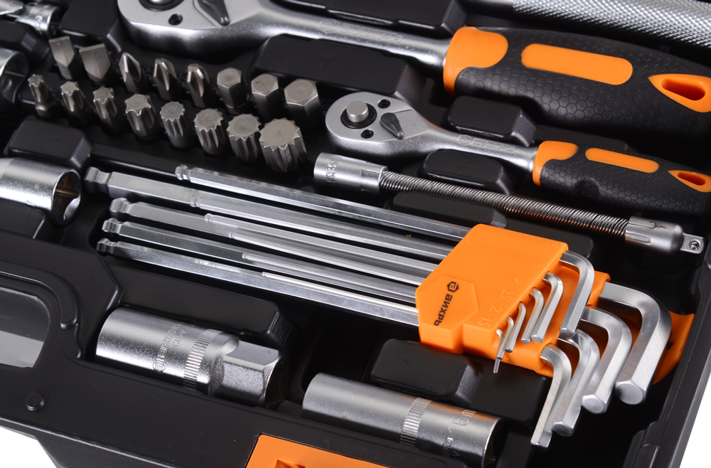 Набор инструментов, 1/2", 1/4", CrV, в кейсе 151 предмет Вихрь