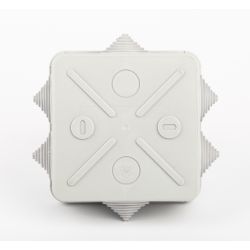 Коробка уравнивания потенциалов ЭРА KUPR-100-100-50 серая 100х100х50мм, шина 6х9, 8 групп IP55