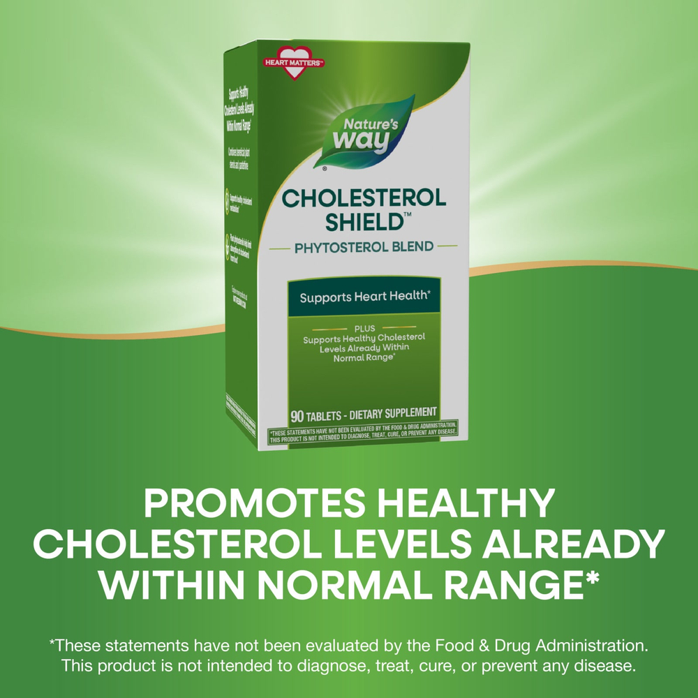 Nature's Way, Cholesterol Shield™, смесь фитостеролов, 90 таблеток