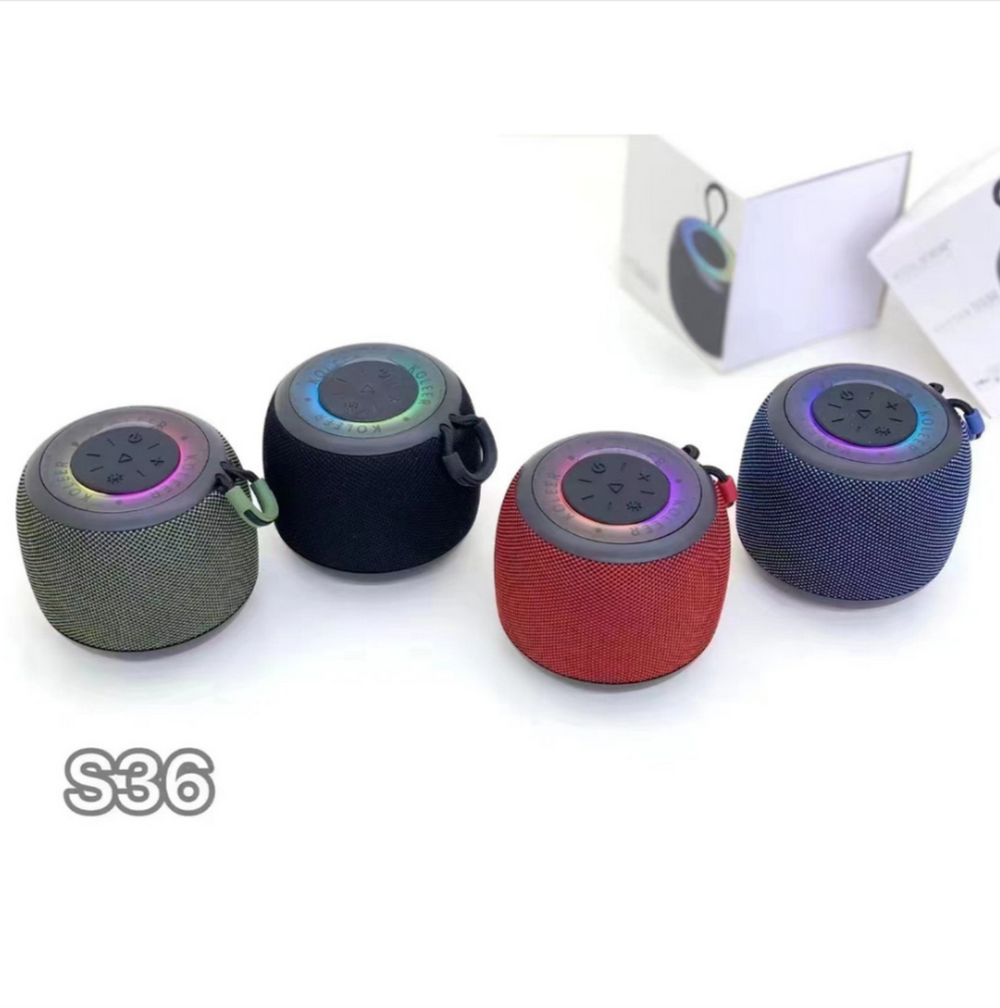Беспроводная колонка Koleer S36 5W/Radio/TF LED