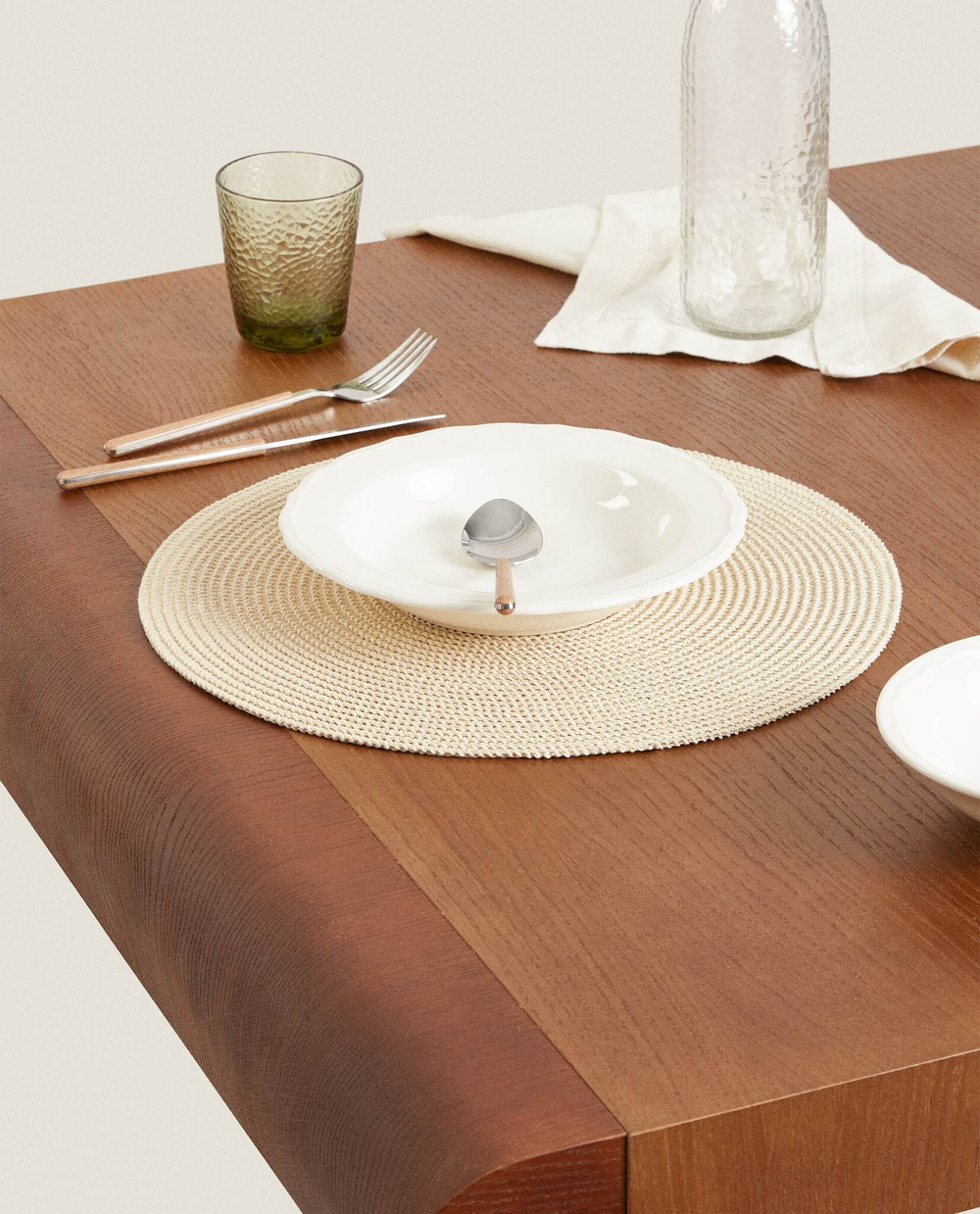 ZARA HOME БУМАЖНАЯ ПОДСТАВКА (УПАКОВКА ИЗ 2), КОРИЧНЕВЫЙ