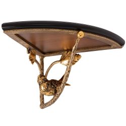 Полочка угловая Терра Нота Орех Амбер