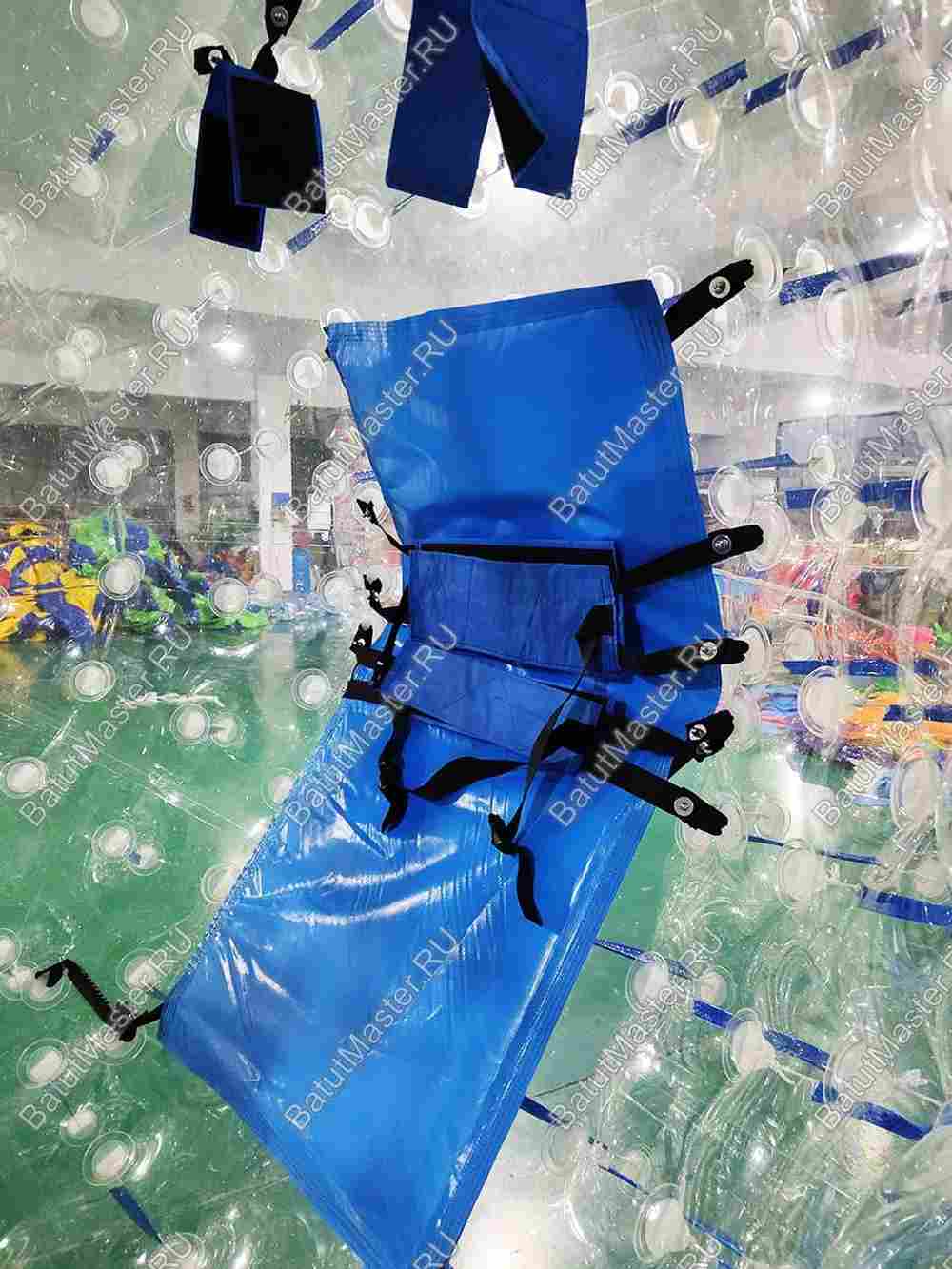 Светящийся зорб "Вселенная" ТПУ, диаметр 3 м, синие стропы