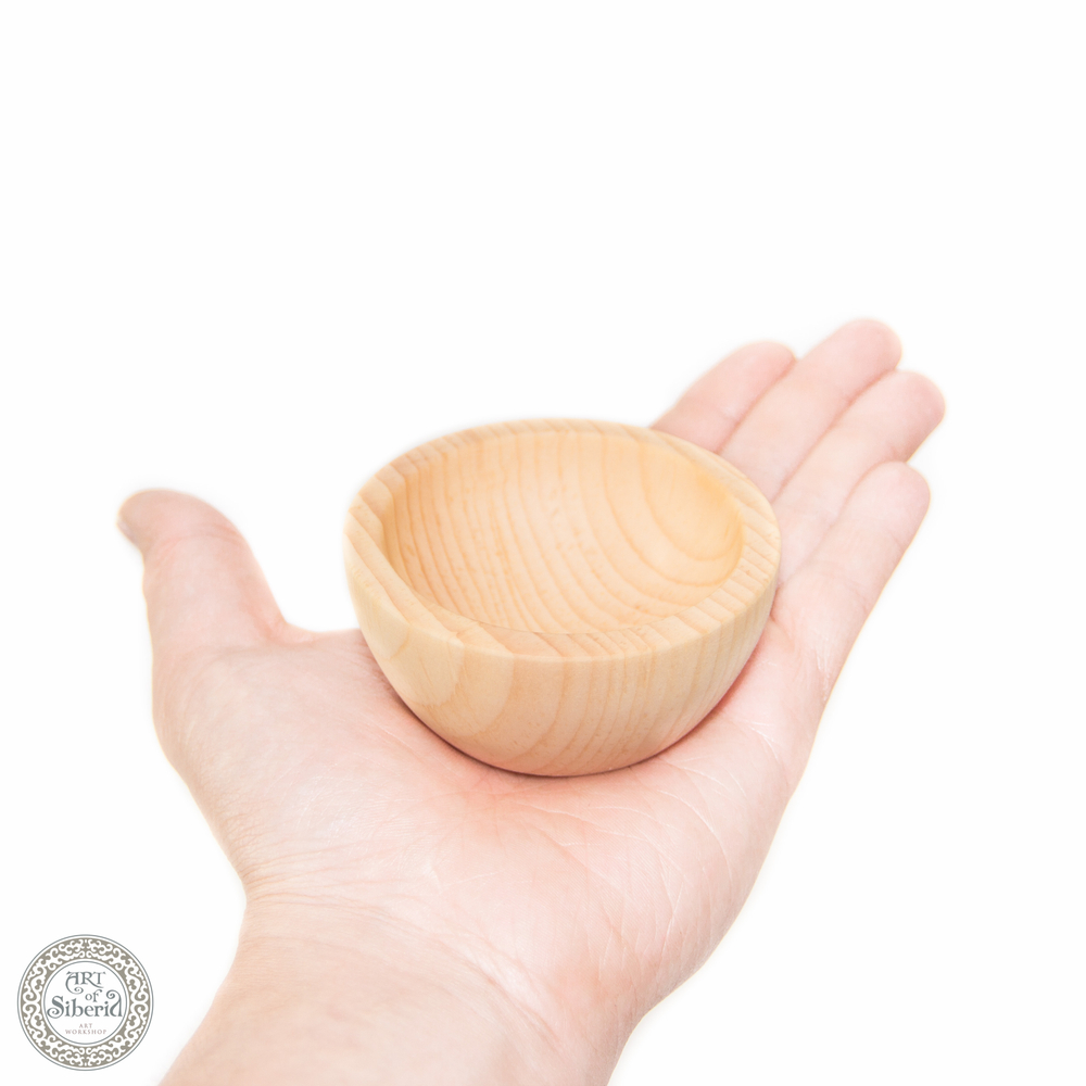 Тарелка-чаша Art of Siberia из сибирского кедра, 7,7 см T31