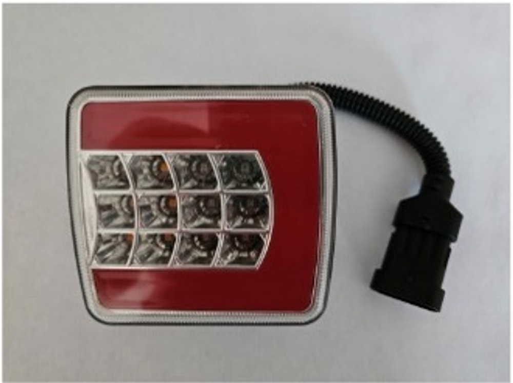 Фонарь задний UNIVERSAL ФЗУ-1 LED (12В) NEON , размер 105х100х35мм,разъём 4PIN Новинка