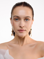 Серьги "Royal sunshine labrador" Gold