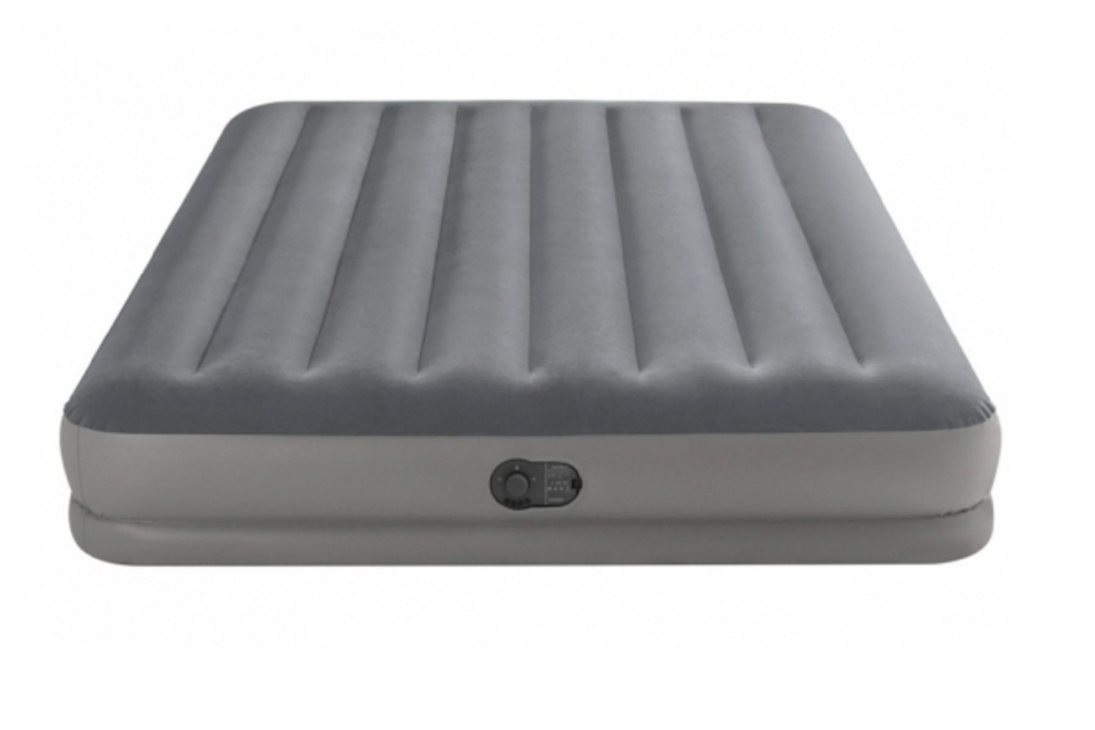 Кровать надувная двуспальная Prestige Mid-Rise Airbed 152х203х30 см, USB насос, Intex 64114