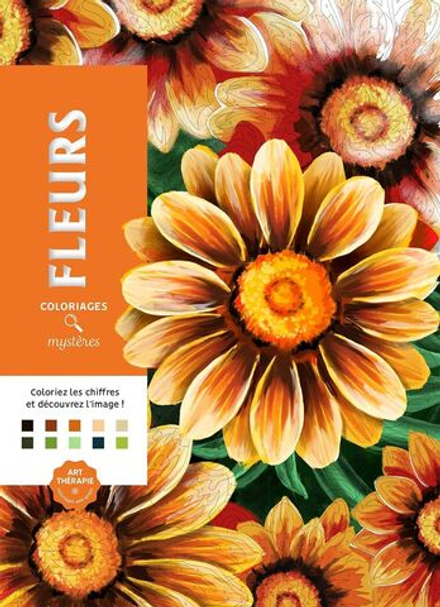 Раскраска по номерам Mysteres Coloriages - Fleurs - Цветы, 128стр. - 2019454246