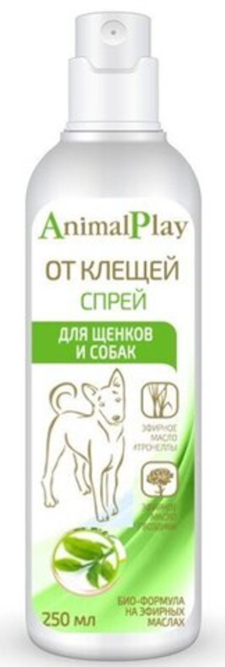 ANIMAL PLAY Спрей для собак репеллентный от клещей и других эктопаразитов 0,2 л