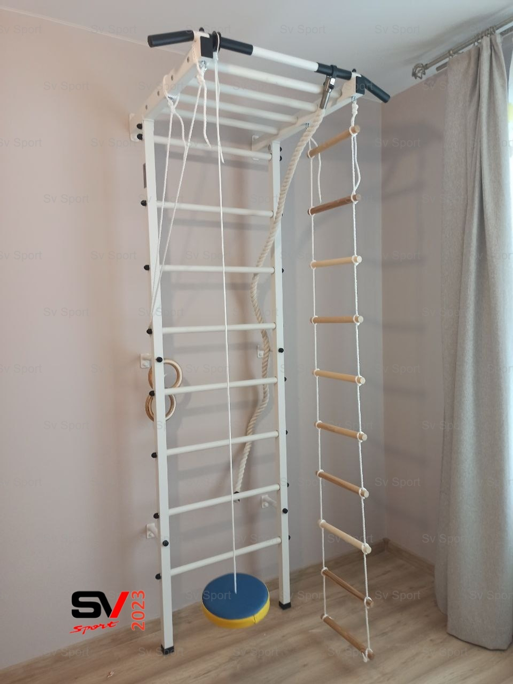 Монтаж шведской стенки Sv Sport в пеноблочные, газоблочные стены