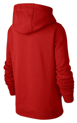 Кофта для мальчика теннисная Nike Sportswear Club PO Hoodie - university red/white
