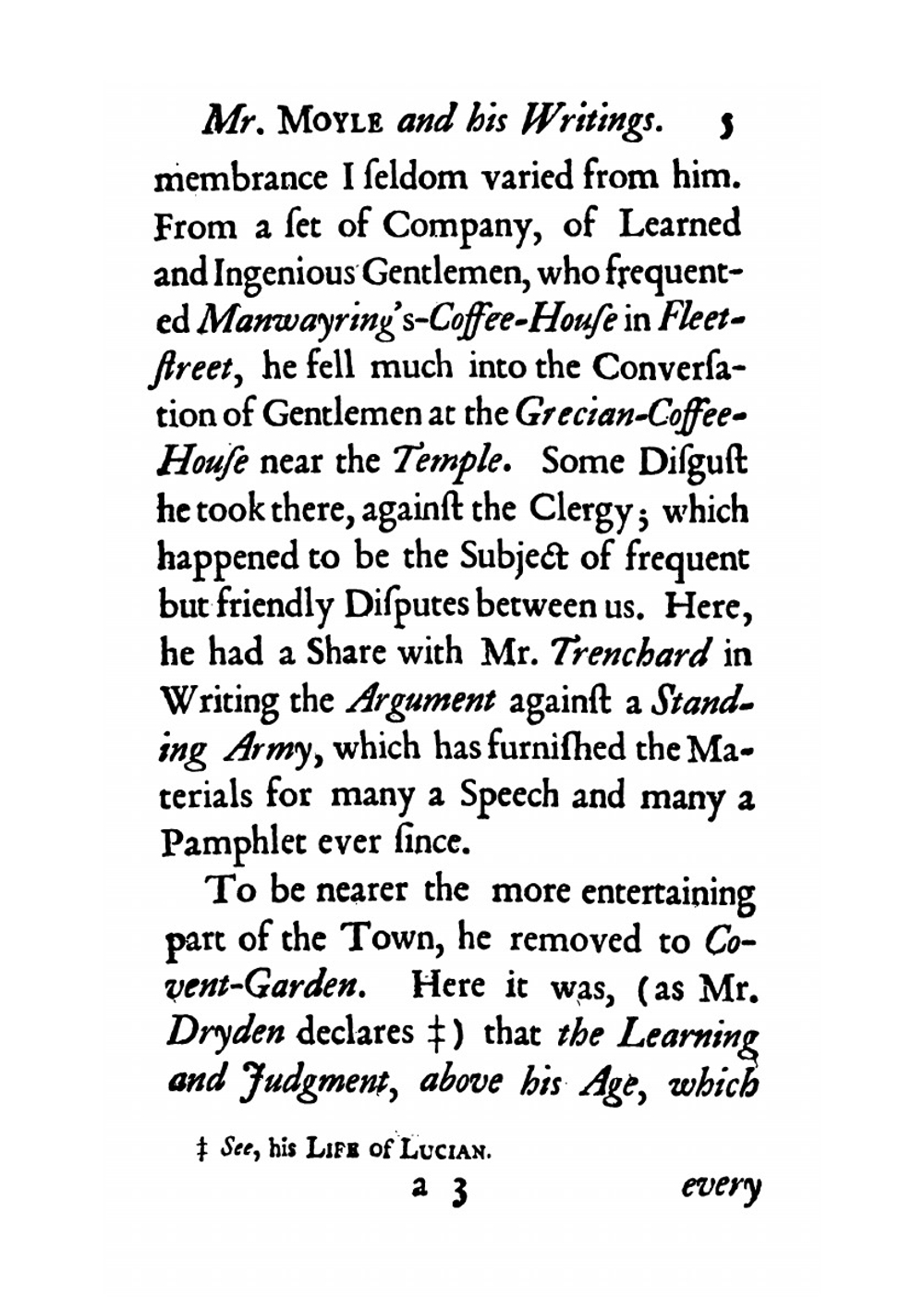 The Whole Works of Walter Moyle, Esq | Walter Moyle