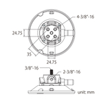Держатель вакуумный KUPO KSC-05 PUMPING SUCTION CUP с шарнирным кронштейном