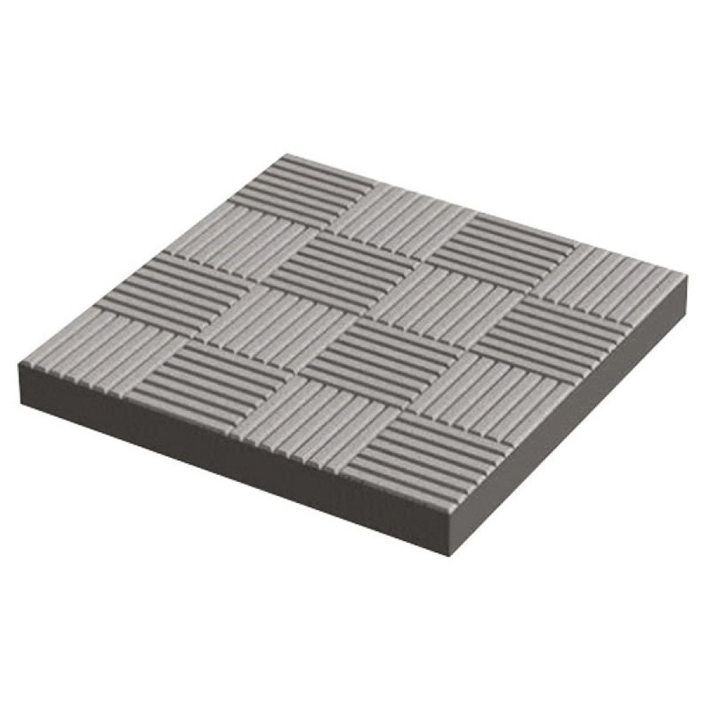 Тротуарная плитка вибролитье 300*300*30 "Клетка", серый, 11.11 шт/м2 (н)