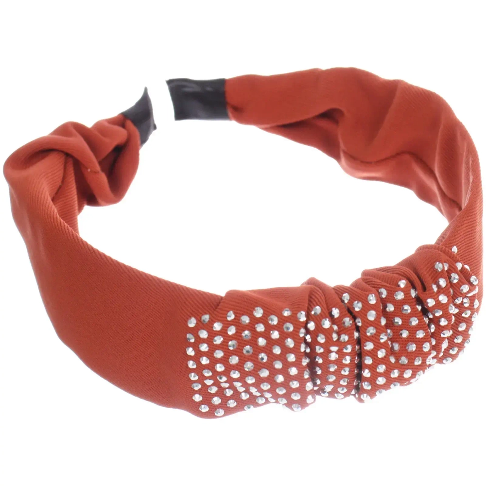 Ободок для волос «МАРЦИПАН», ниона, ширина 2см, микс 6 цветов ( в пакете с подвесом)