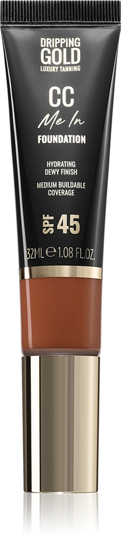 Dripping Gold CC Me In - Легкое тональное средство SPF 45 оттенок Coffee 9.5, 32 ml