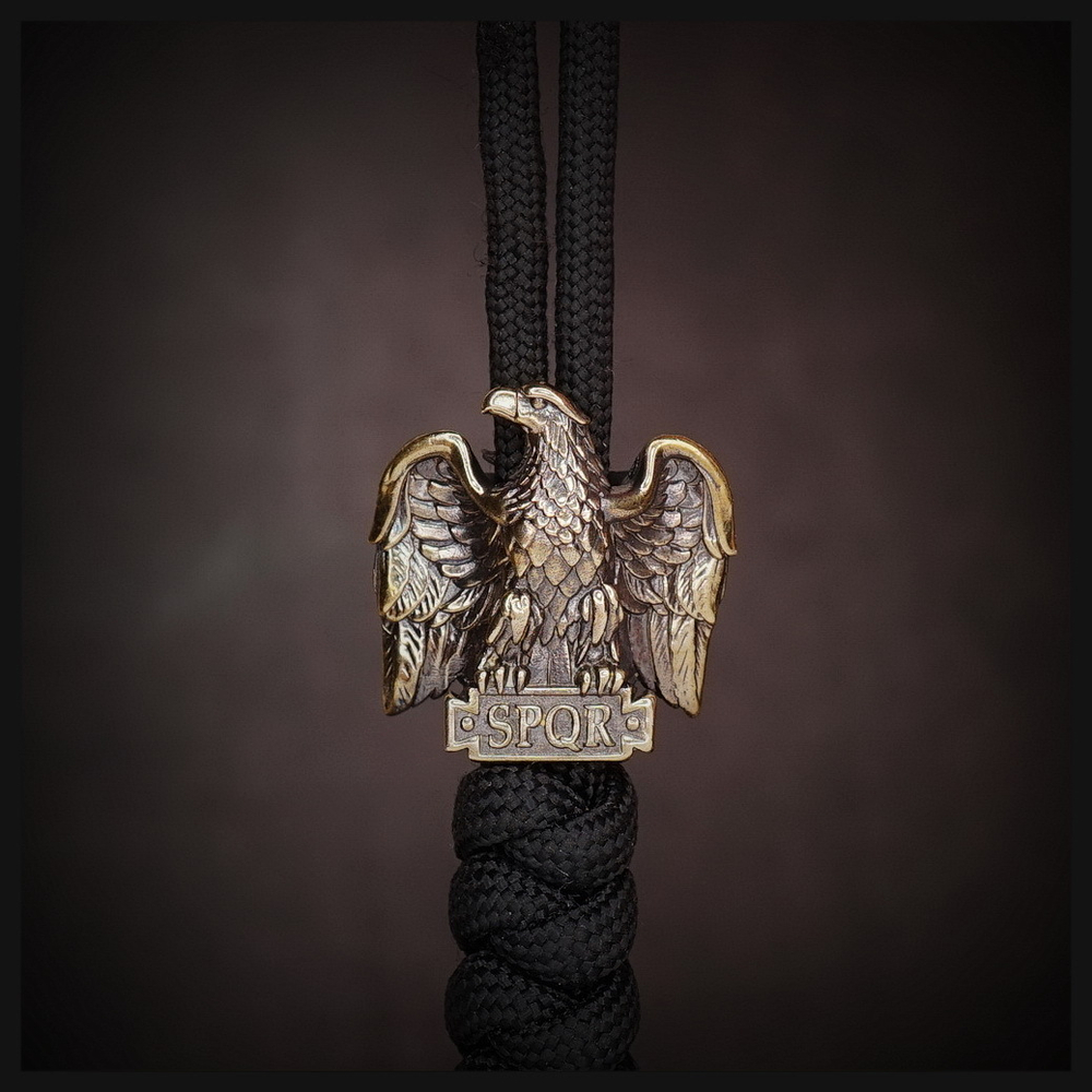 Бусина "Орел Цезаря" для темляков или браслетов , латунь