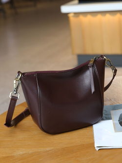 сумка женская натуральная кожа через плечо кросс боди маленькая