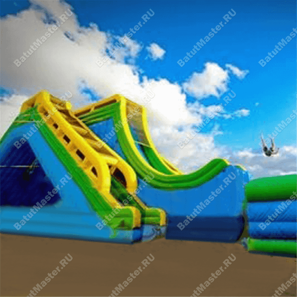 Надувная водная горка «Большой трамплин» 15*8*9 м