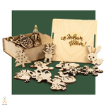 Новогодний набор для творчества "Ажур" (UNIWOOD) - Елочные игрушки из дерева - хобби и творчество