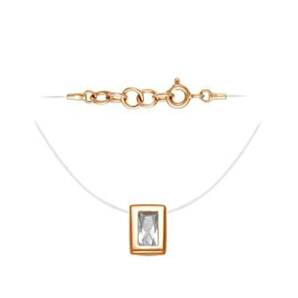 Колье из золота с фианитами