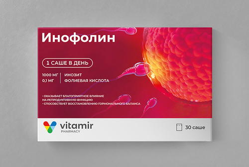 Инофолин (Инозитол+Фолиевая) саше-пакет №30 Квадрат-С