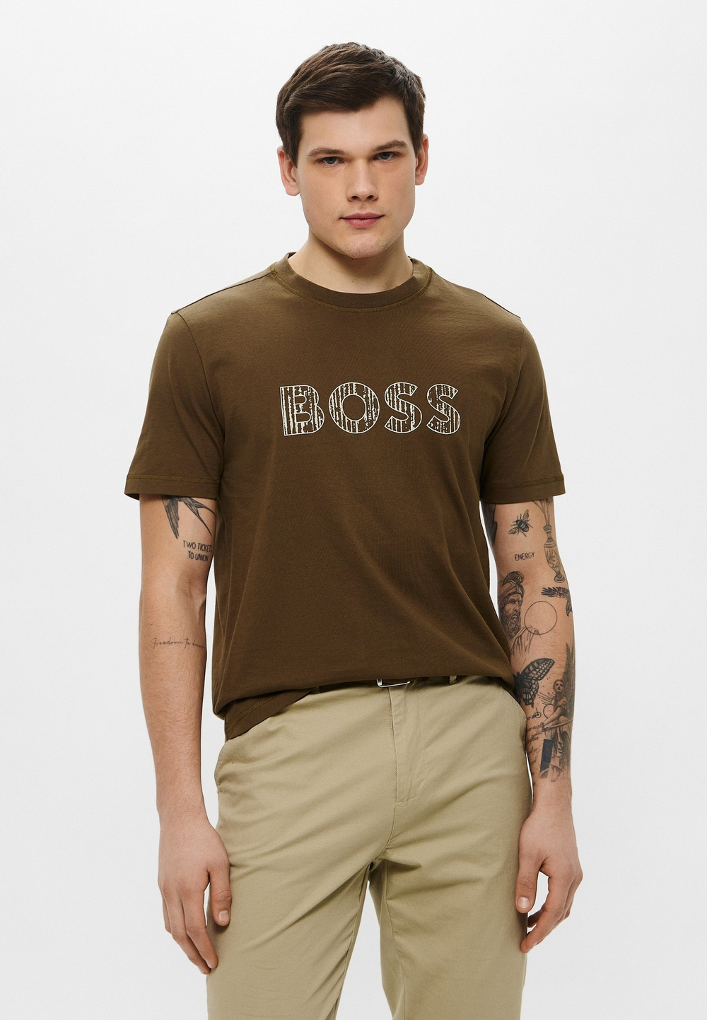 Футболка мужская BOSS Te_logotexture