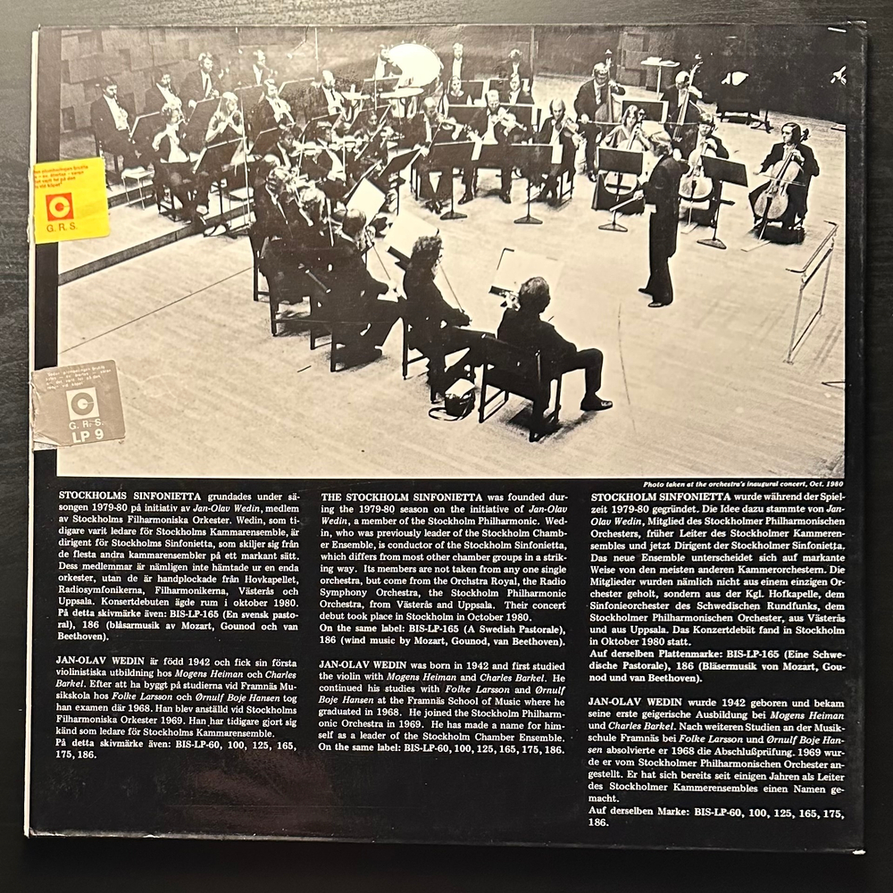 The Stockholm Sinfonietta - Orchestral Favourites (Швеция 1981г.)