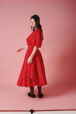 Юбка асимметричная двухслойная из батиста, "Морозко"