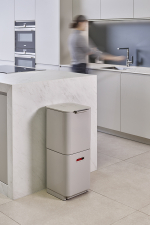 Контейнер для мусора с двумя баками Totem Compact 40 л белый, Joseph Joseph