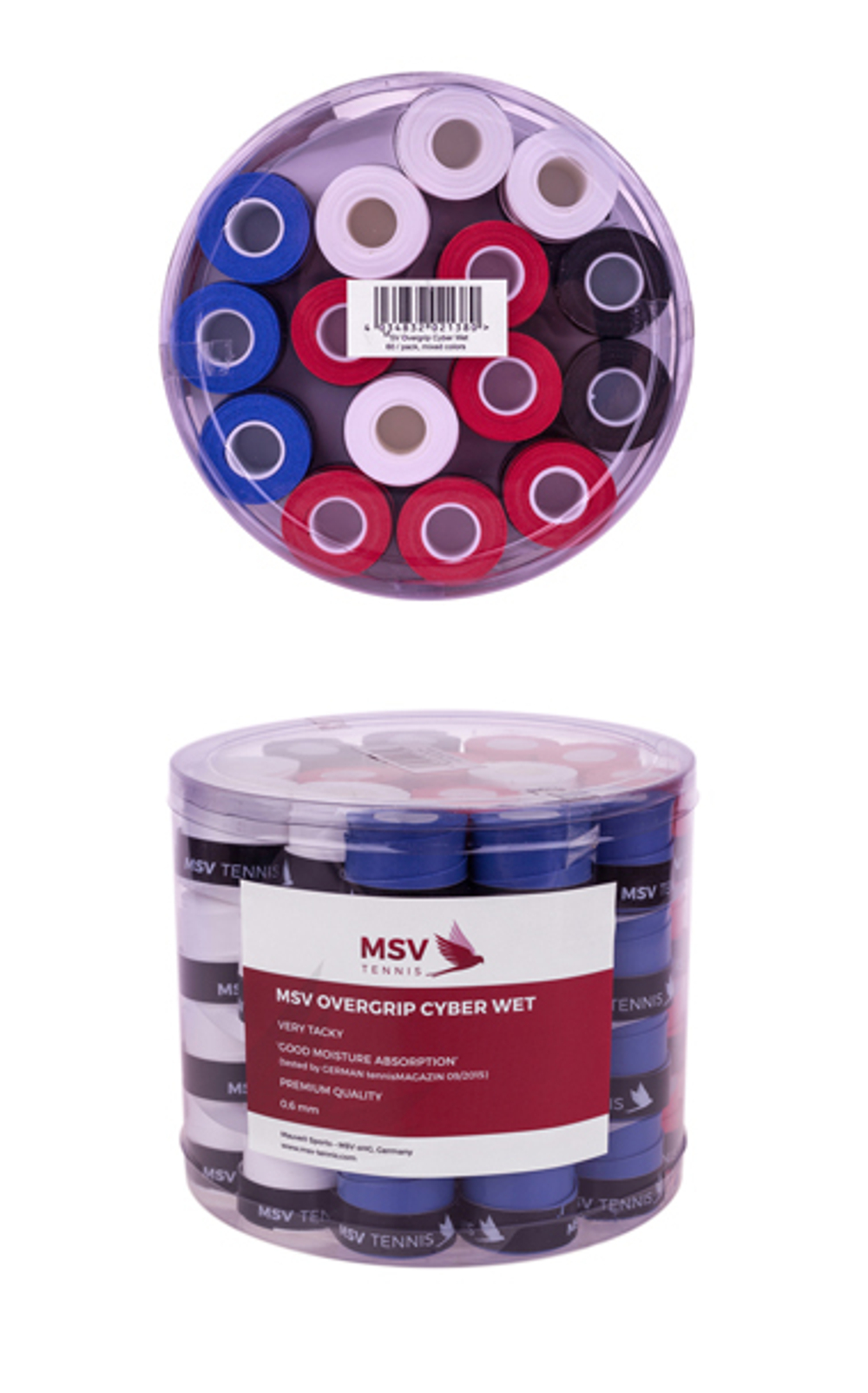 Овергрип MSV Overgrip Cyber Wet, 4 colors ,  60шт/уп