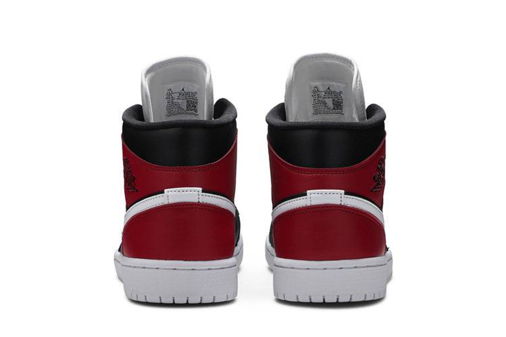 Кроссовки Jordan Air Jordan 1 Mid "Noble Red" (Женская размерная сетка)