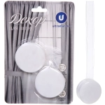 Подхват для штор на магните «Мрамор белый» 4см 0819