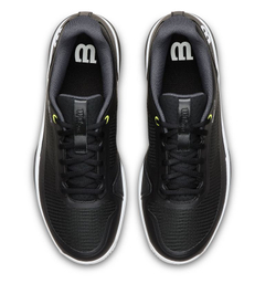 Мужские кроссовки теннисные Wilson Rush Lite 5 Clay - black/white/safety yellow