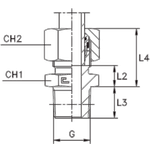 Штуцер FC DL06 BSPT 1/4"