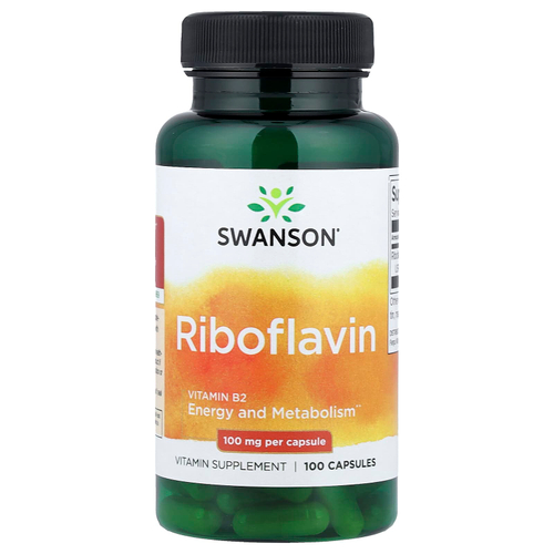 Swanson Vitamins, Рибофлавин, 100 мг, 100 капсул