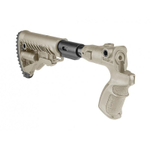 Телескопический складной приклад с амортизатором AGMF 500 FK SB на Mossberg 500/590, Maverick 88, песок, FAB-Defense