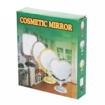 Зеркало настольное в пластиковой оправе «Версаль - Сердце», цвет золото, двухстороннее, с увеличением, 21см