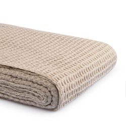 Плед шерстяной 130х180см Tkano Essential бежево-серый